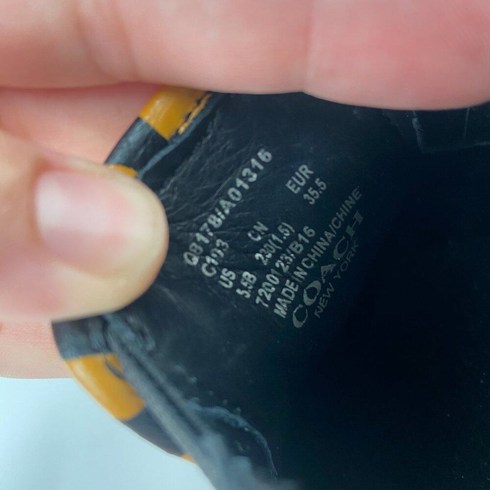 COACH C103 Striped Floral Point Toe Sneaker - Picture 2 of 8